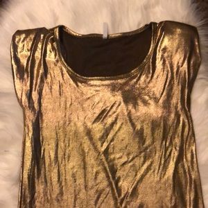 Gold long shirt